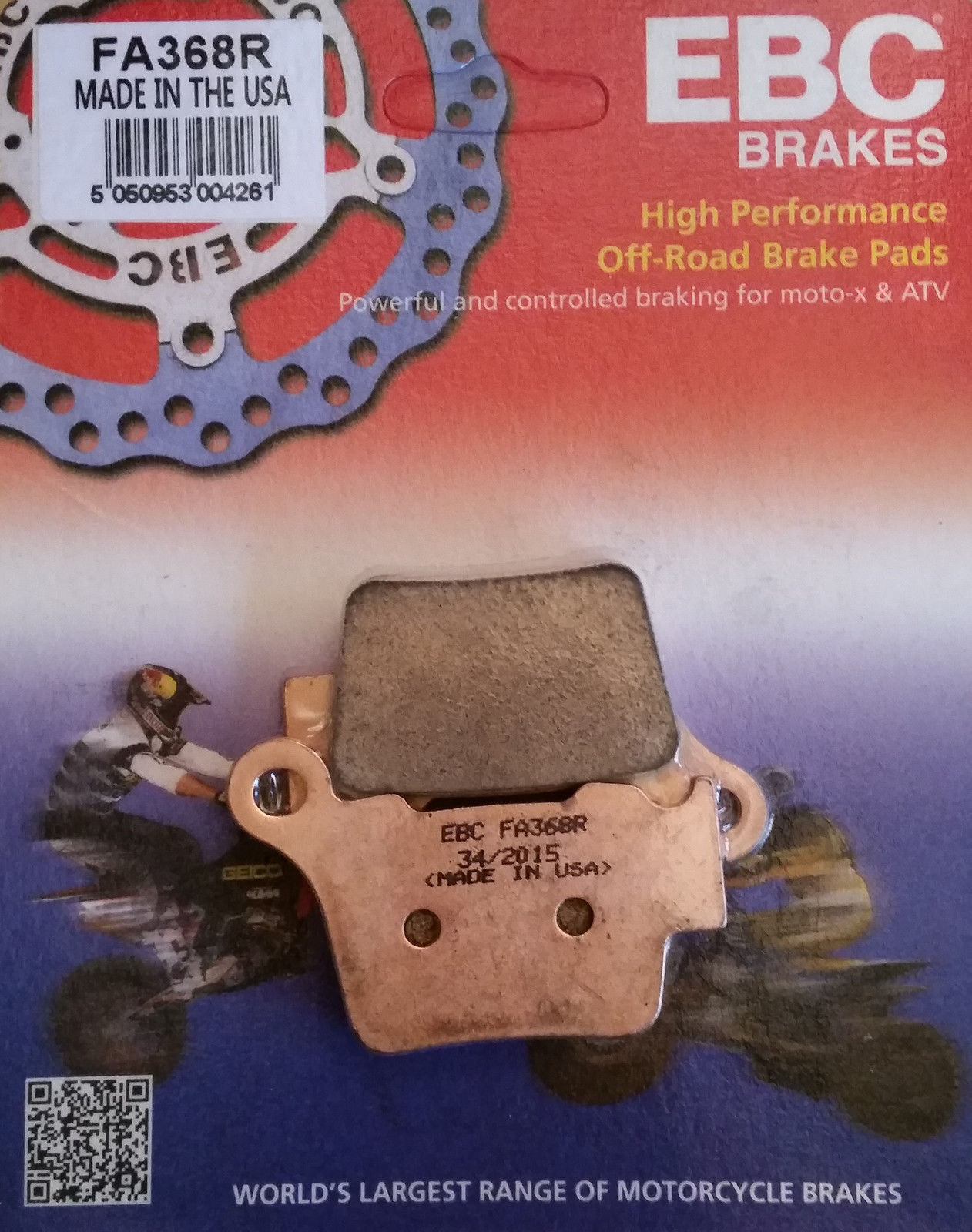 EBC Brakes Double-H Sintered Superbike Brake Pads Rear - FA368R EBC Brakes Double-H Sintered Superbike Brake Pads Rear - FA368R